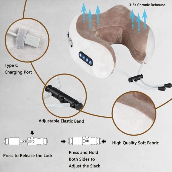 Electric Travel Pillow with Neck Massager - Image 2