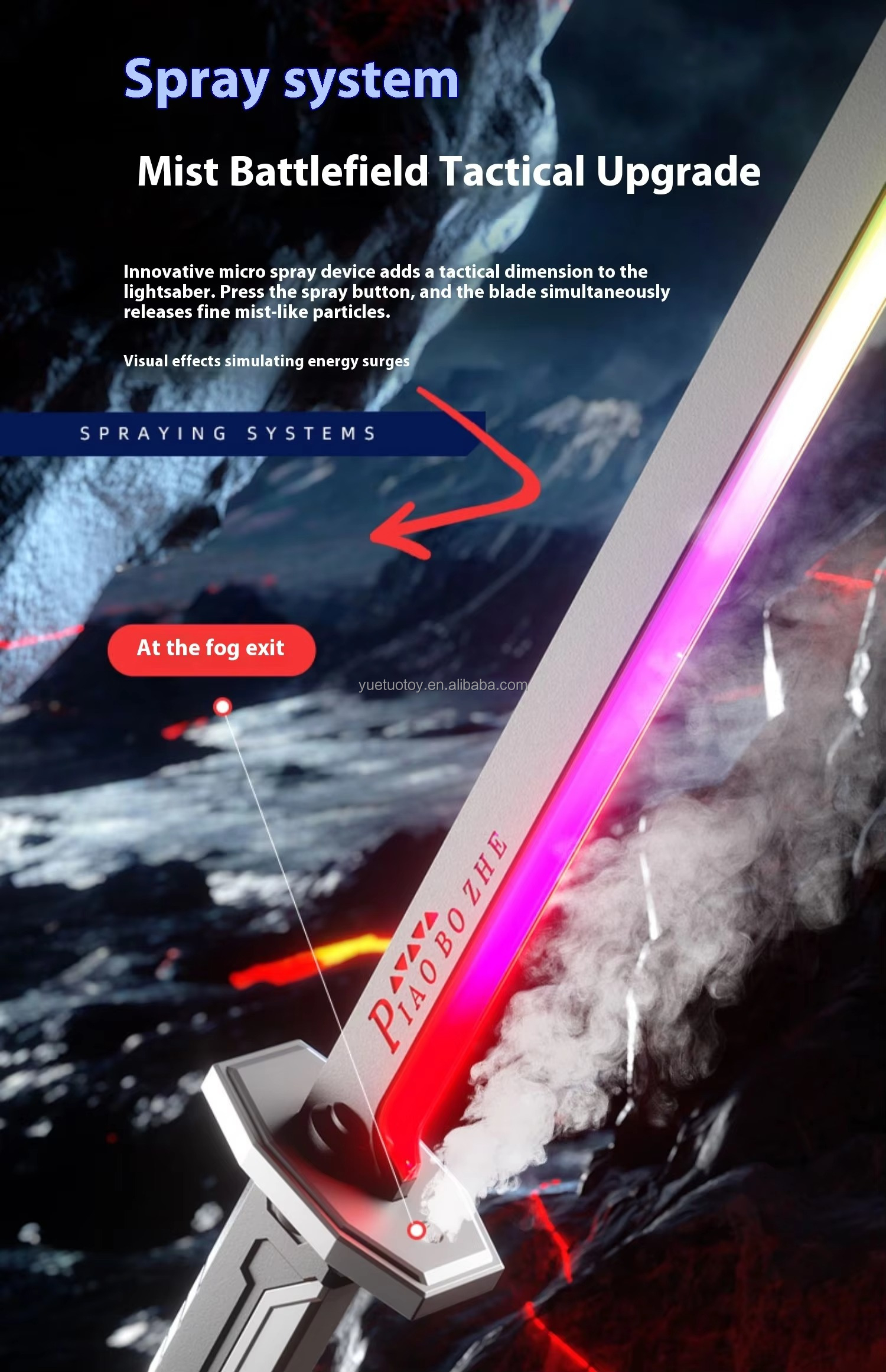 Plastic Sword Toy With Spark,Light & Smoke Effect - Image 4