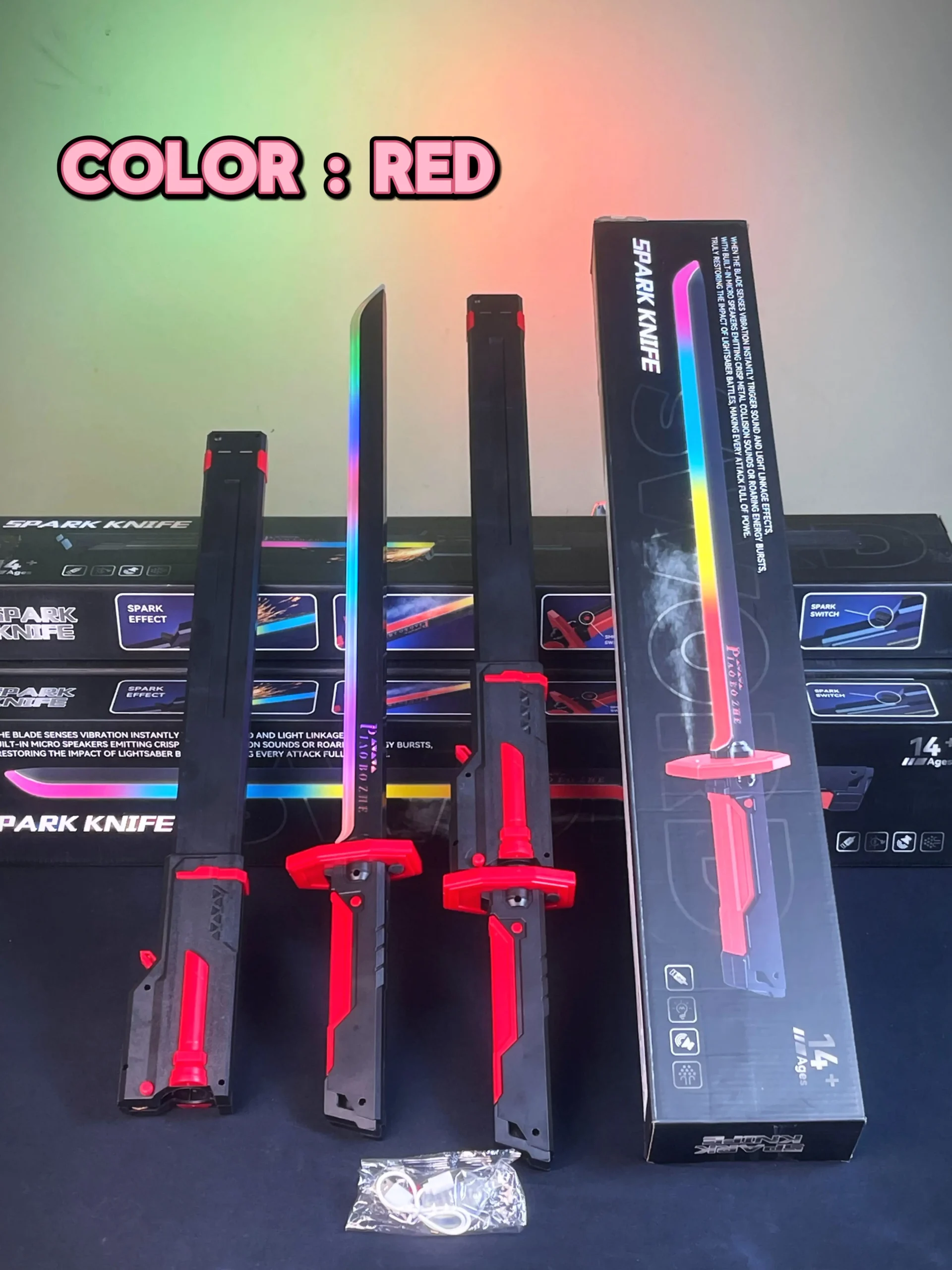 Plastic Sword Toy With Spark,Light & Smoke Effect (খেলনা) - Image 2