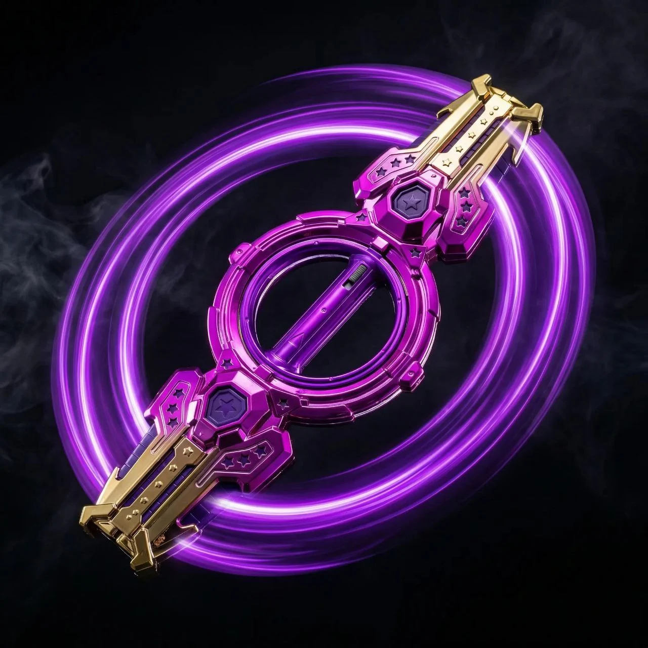 Spinning Double Headed Sword with Color Changing Effect (খেলনা) - Image 4