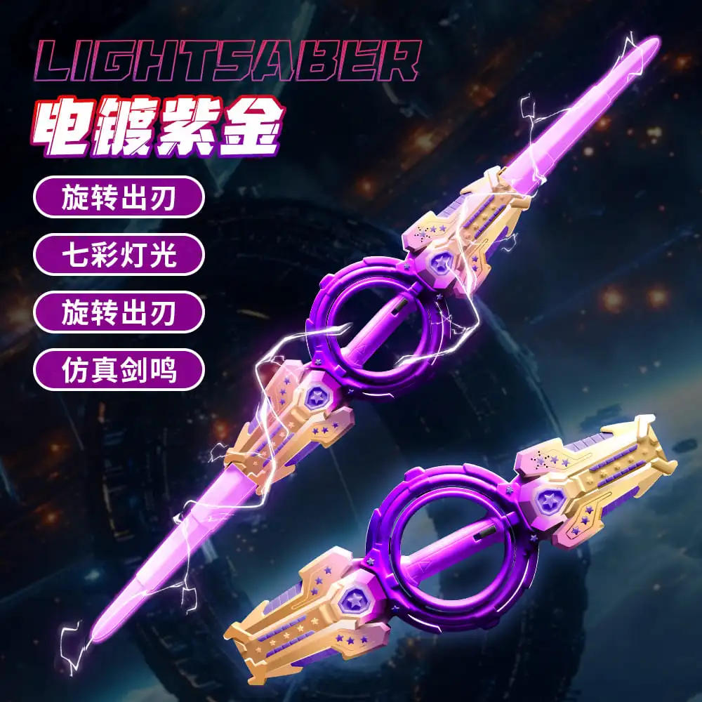 Spinning Double Headed Laser Sword with Color Changing Effect - Image 6